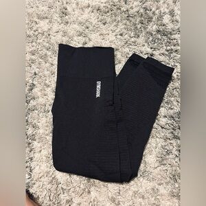black gymshark leggings 
size medium